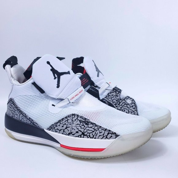 jordan 33 white black red